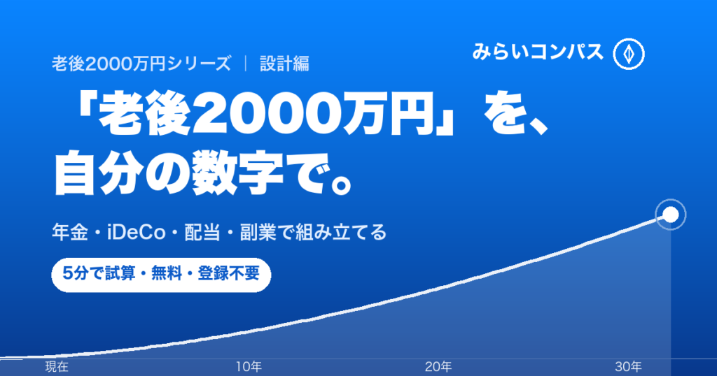 老後2000万円 設計編 — 年金・iDeCo・配当・副業で組み立てる収入源の作り方
